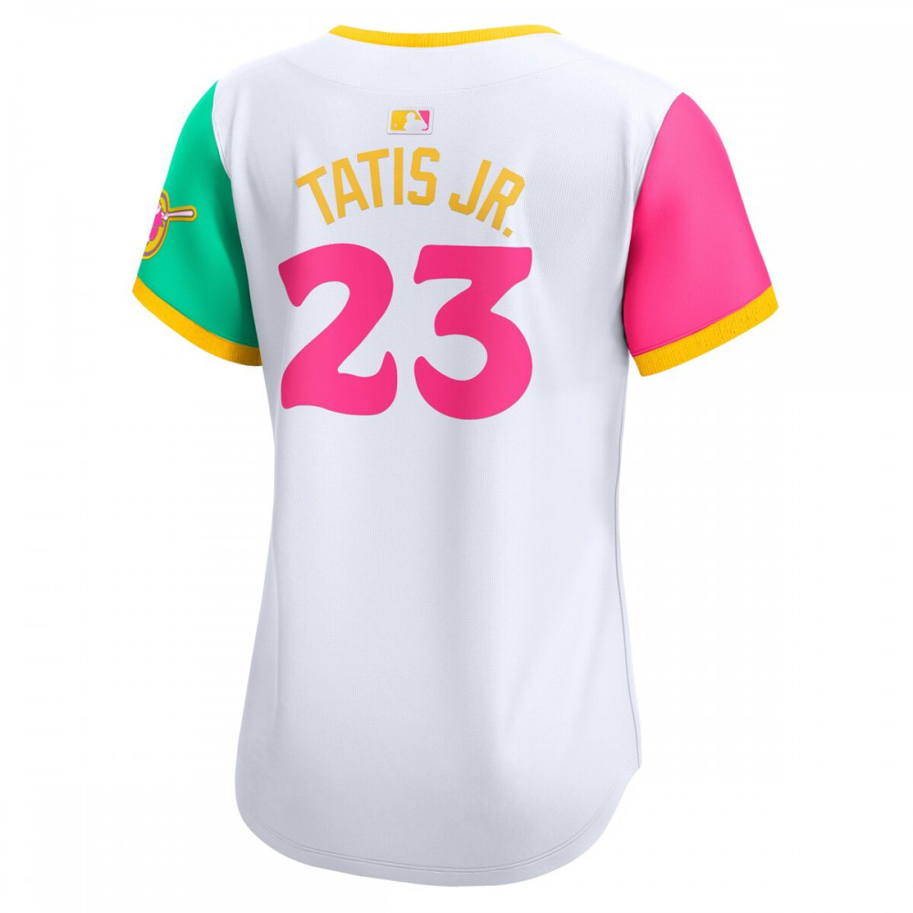 Fernando Tatis Jr. San Diego Padres Women's City Connect Limited Player Jersey - White-Pro Kit Vault | Brand New 26/27 Sports Jerseys